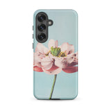 Pink Water Lily - Kazumasa Ogawa Floral Samsung Case, Galaxy S25 Plus / Matte, Light Blue Phone Case Pink Green Flower Design