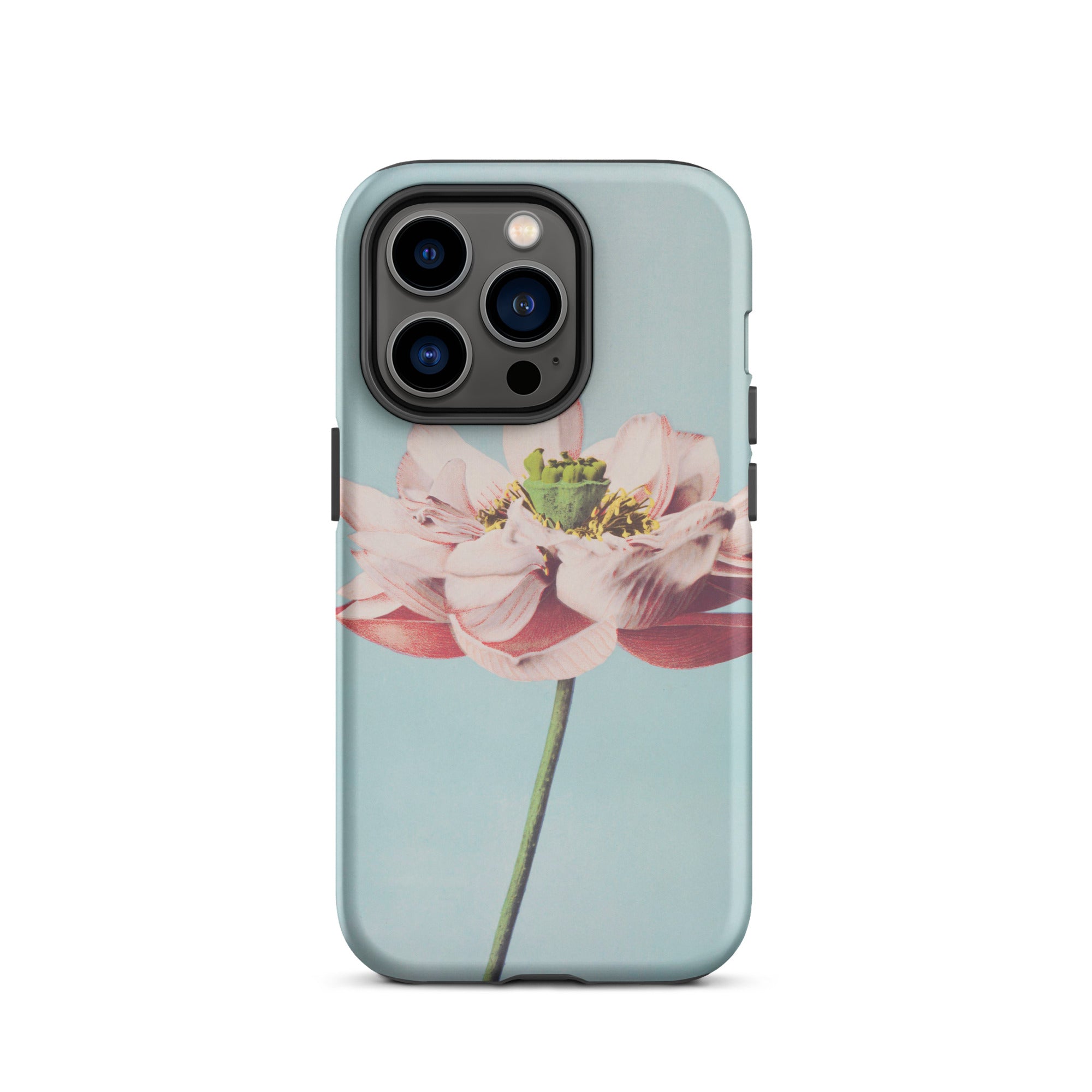 Pink Water Lily Ogawa Kazumasa Floral Iphone Case, 14 Pro / Matte, Floral Iphone Case