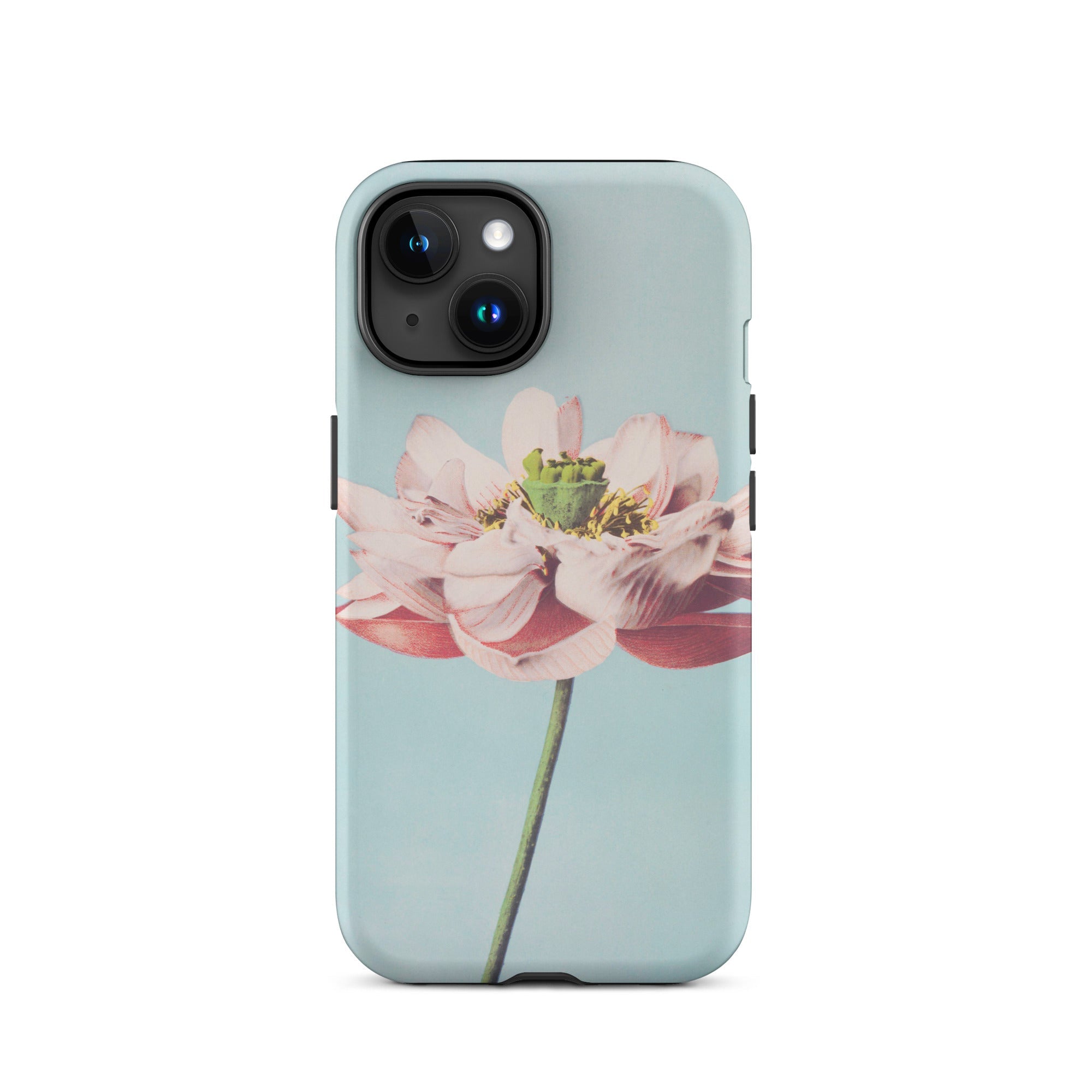 Pink Water Lily Ogawa Kazumasa Floral Iphone Case, 15 / Matte, Floral Patterned Phone Case
