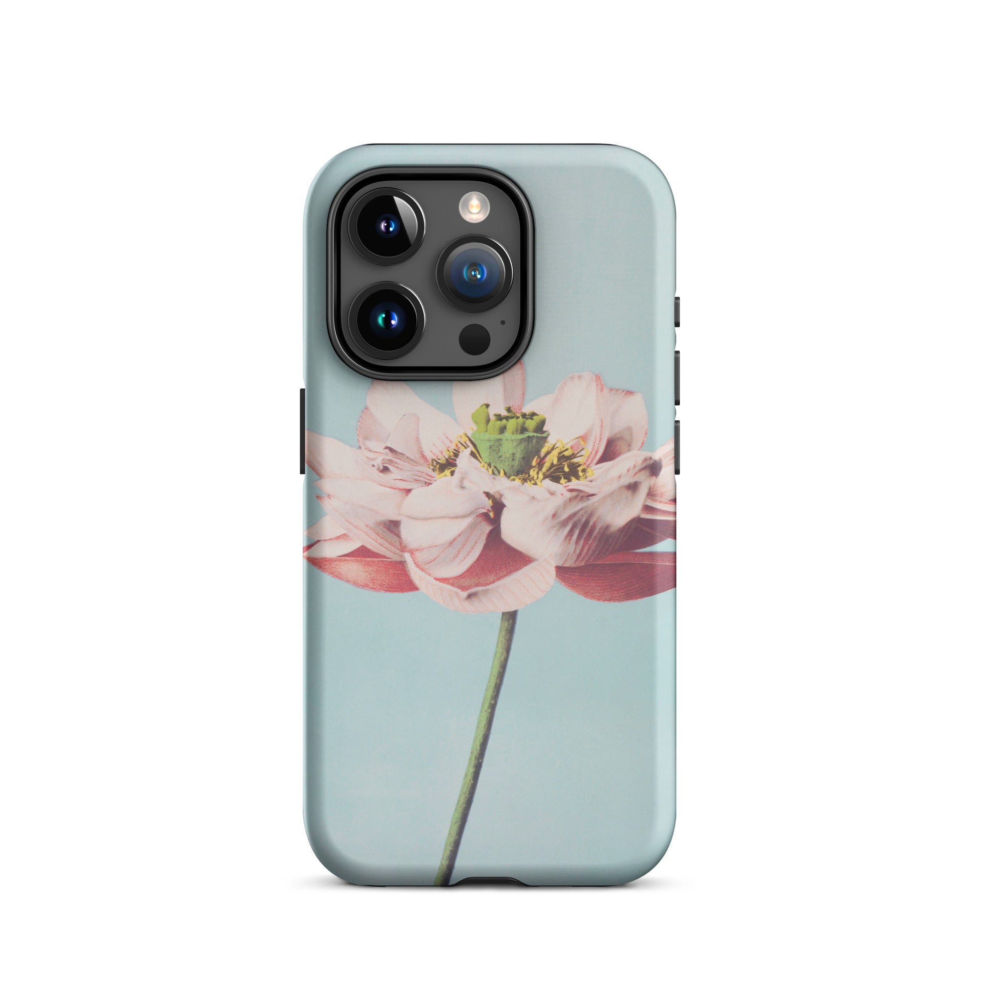 Pink Water Lily Ogawa Kazumasa Floral Iphone Case, 15 Pro / Matte, Floral Patterned Phone Case