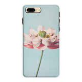 Pink Water Lily - Ogawa Kazumasa Floral Iphone Case, 8 Plus / Matte, Delicate Pink Lotus Flower Slender Green Stem