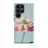 Pink Water Lily - Ogawa Kazumasa Floral Phone Case Samsung Galaxy S23 Ultra / Matte Soft Pastel Pink Lotus Flower Delicate Petals Green