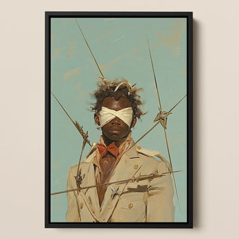 Pinpoint - Queer Black Outlaw Dandy kunstprint / Canvas, 12x18’’ / 31x46cm / Lijst, Posters, prints & visuele kunstwerken, Toby Leon