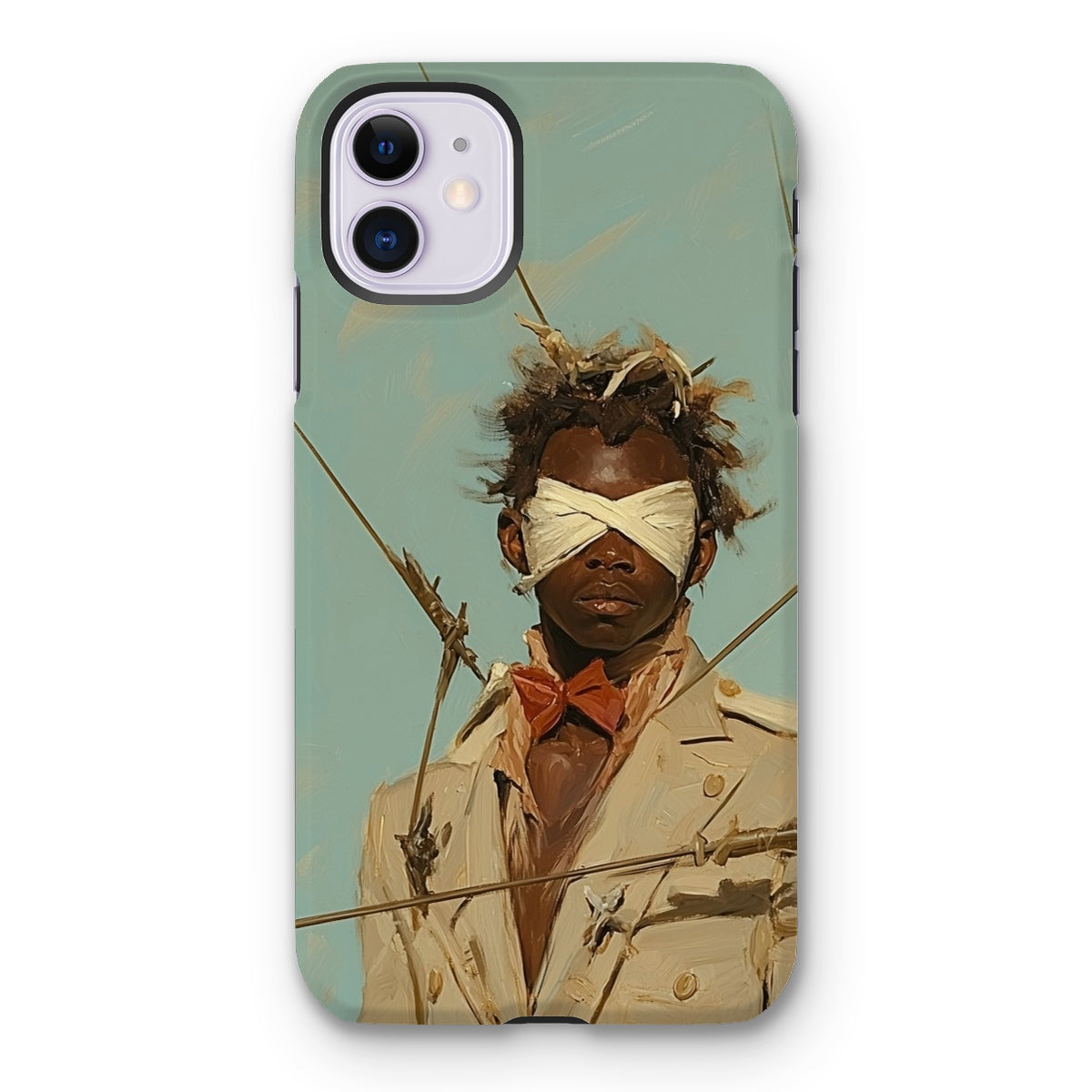 Pinpoint - Surreal Black Outlaw Dandy Iphone Case, 11 / Matte, Phone Case Unique Art Design