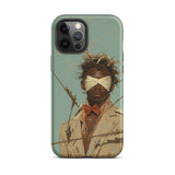 Pinpoint - Surreal Black Outlaw Dandy Iphone Case, 12 Pro Max / Matte, Phone Case Artwork
