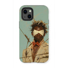 Pinpoint - Surreal Black Outlaw Dandy Iphone Case, 13 Mini / Matte, Iphone Case Artistic Portrait