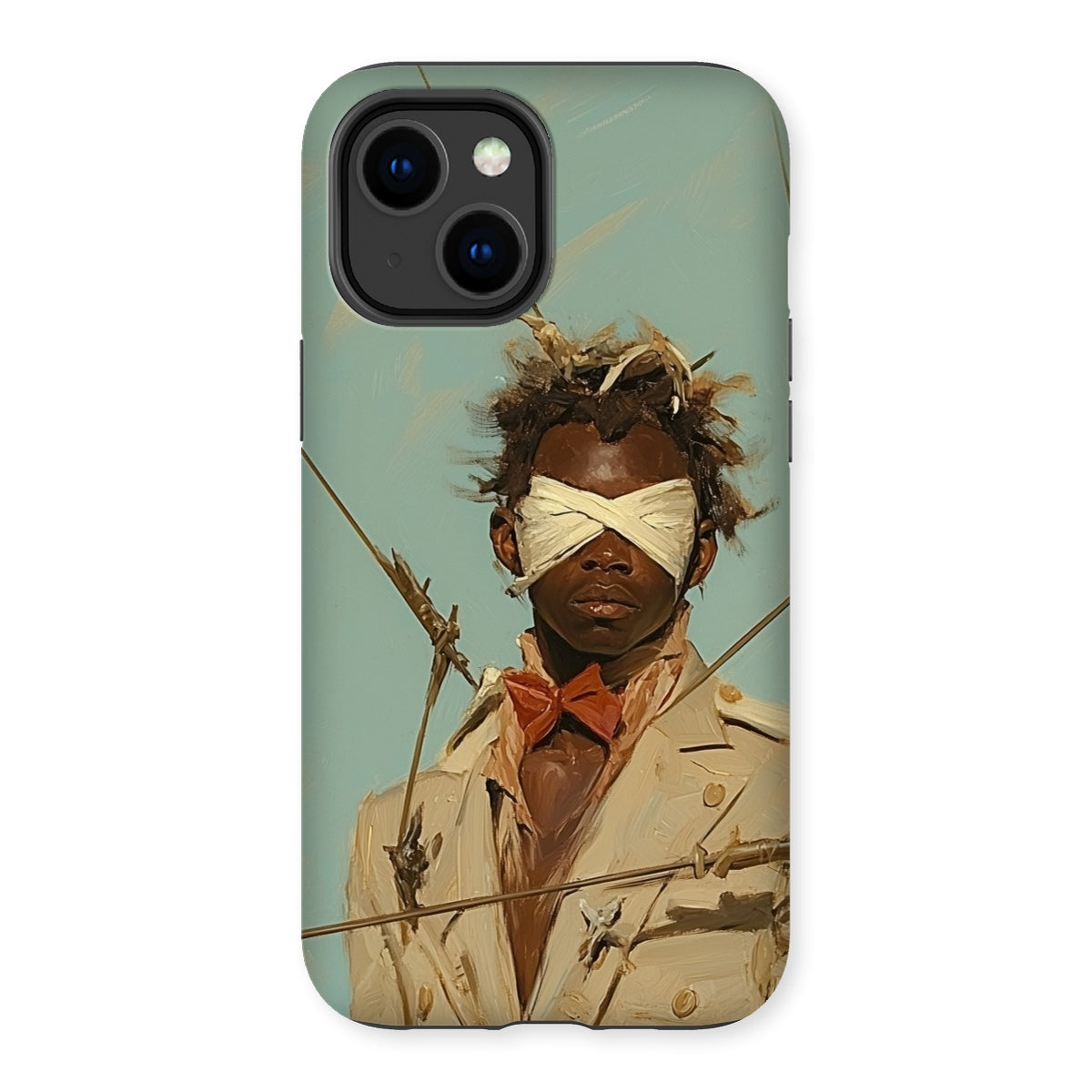 Pinpoint - Surreal Black Outlaw Dandy Iphone Case, 14 Plus / Matte, Iphone 13 Case