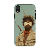Pinpoint - Surreal Black Outlaw Dandy Iphone Case, Xr / Matte, Phone Case Artistic Design