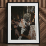 Piqued - Gay Rave Aristocracy Art Print, 12x16’’ / 31x41cm / Black Frame / 2’’ Matboard, Framed Painting Lively Party