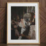 Piqued - Gay Rave Aristocracy Art Print, 12x16’’ / 31x41cm / Natural Frame / 2’’ Matboard, Framed Art Print Lively Party Scene Shirtless Man