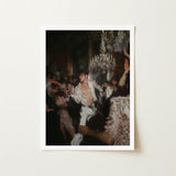 Piqued - Gay Rave Aristocracy Art Print / Canvas White-framed Man Elegant White Shirt Pants, Prints