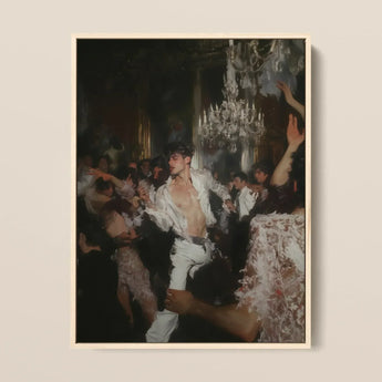 Piqued - Gay Rave Aristocracy Art Print / Canvas Framed Painting Dynamic Dance Scene Opulent Dimly Lit, Prints