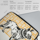 Pitbull - Moriz Jung Lithograph Dog Art Laptop Sleeve, Laptop Sleeve Black White Illustration French Bulldog Yellow