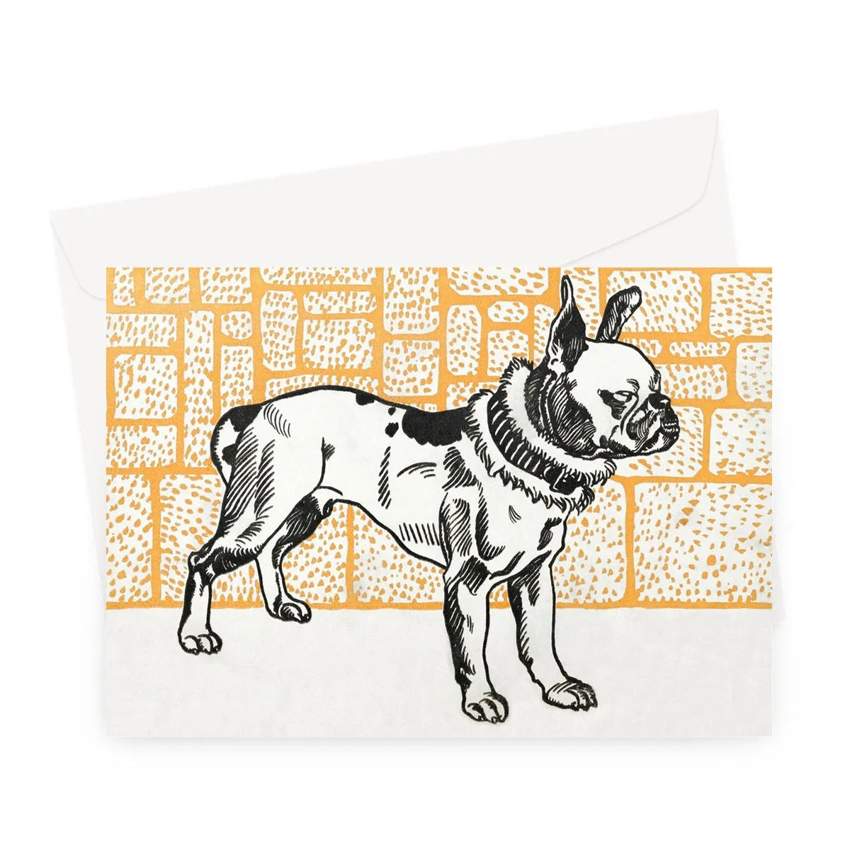 Pitbull Terrier By Moriz Jung Greeting Card - A5 Landscape / 1 Card - Greeting & Note Cards - Aesthetic Art