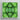 Framed Square Artwork Symmetrical Kaleidoscopic Pattern Vibrant Green Pitter Splatter Tropical, Leaf, Art