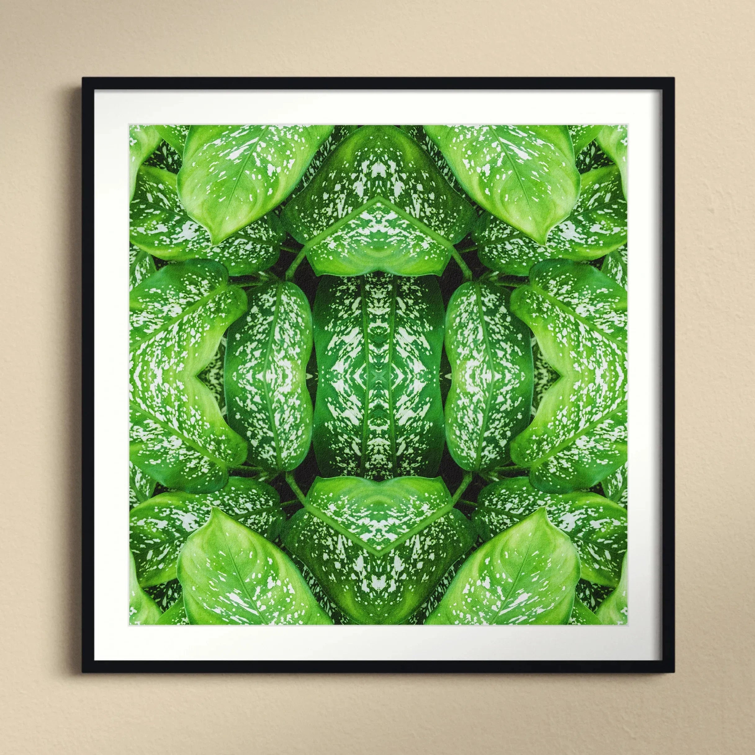 Pitter Splatter - Tropical Leaf Op Art Print