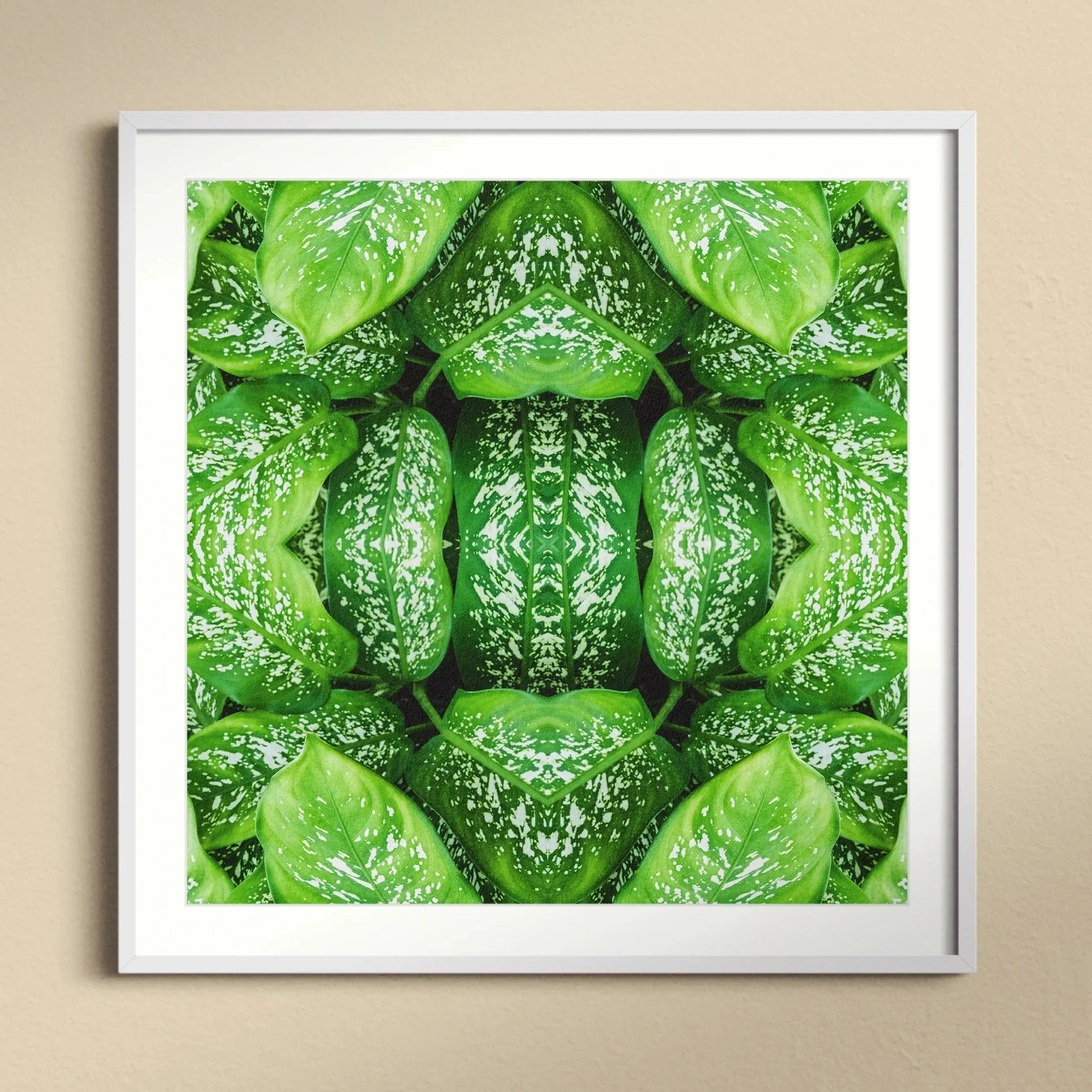 Pitter Splatter - Tropical Leaf Op Art Print