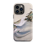 Plovers Rocks and Waves - Suzuki Kiitsu Iphone Case, 14 Pro Max / Matte, Watercolor-style Phone Case