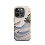 Plovers Rocks and Waves - Suzuki Kiitsu Iphone Case, 15 Pro / Matte, Watercolor-style Phone Case