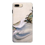 Plovers Rocks and Waves - Suzuki Kiitsu Iphone Case, 8 Plus / Matte, Phone Case Abstract Wave Design