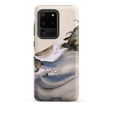 Plovers Rocks and Waves - Suzuki Kiitsu Phone Case, Samsung Galaxy S20 Ultra / Matte, Mobile Cases, Toby Leon