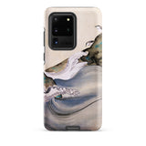 Plovers Rocks and Waves - Suzuki Kiitsu Samsung Case, Galaxy S20 Ultra / Matte, Smartphone Nature-themed Protective Case Wave Mountain
