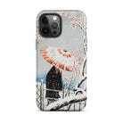 Plum Tree in Snow Hiroaki Takahashi Shin Hanga Iphone Case, 12 Pro Max / Matte, Artistic Phone Case