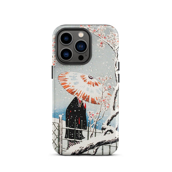 Plum Tree in Snow - Hiroaki Takahashi Shin-hanga Iphone Case, 13 Pro / Matte, Phone Case Japanese Art