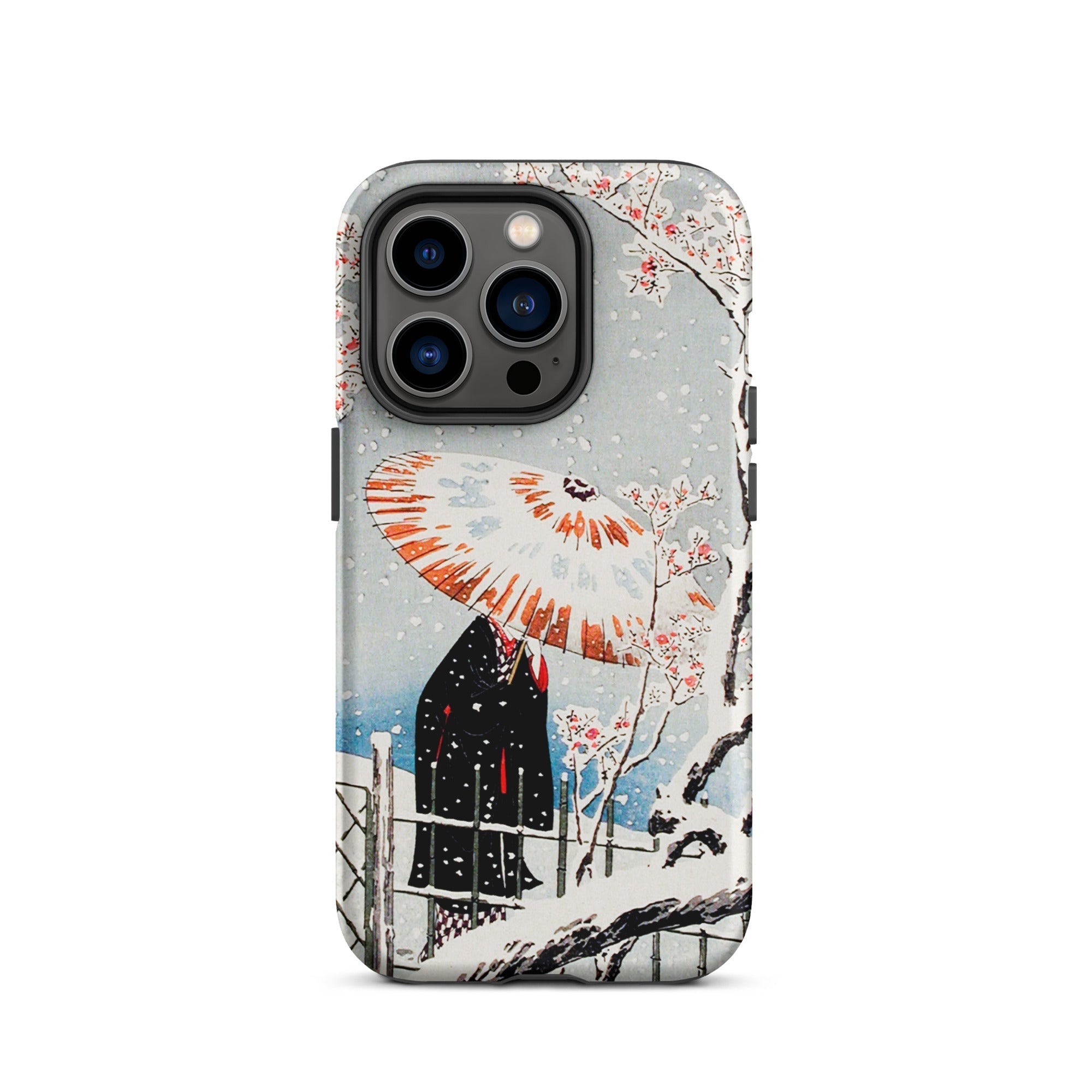 Plum Tree in Snow Hiroaki Takahashi Shin Hanga Iphone Case, 14 Pro / Matte, Phone Case Japanese Art