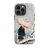 Plum Tree in Snow - Hiroaki Takahashi Shin-hanga Iphone Case, 14 Pro Max / Matte, Artistic Phone Case