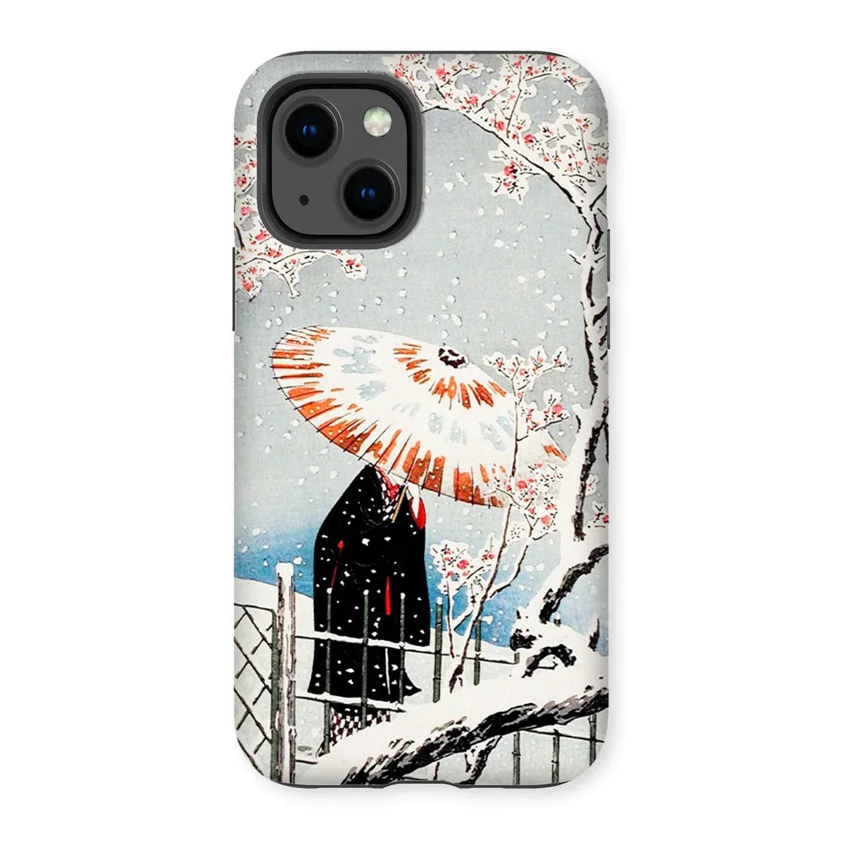 Plum Tree in Snow - Hiroaki Takahashi Shin-hanga Iphone Case - 13 / Matte