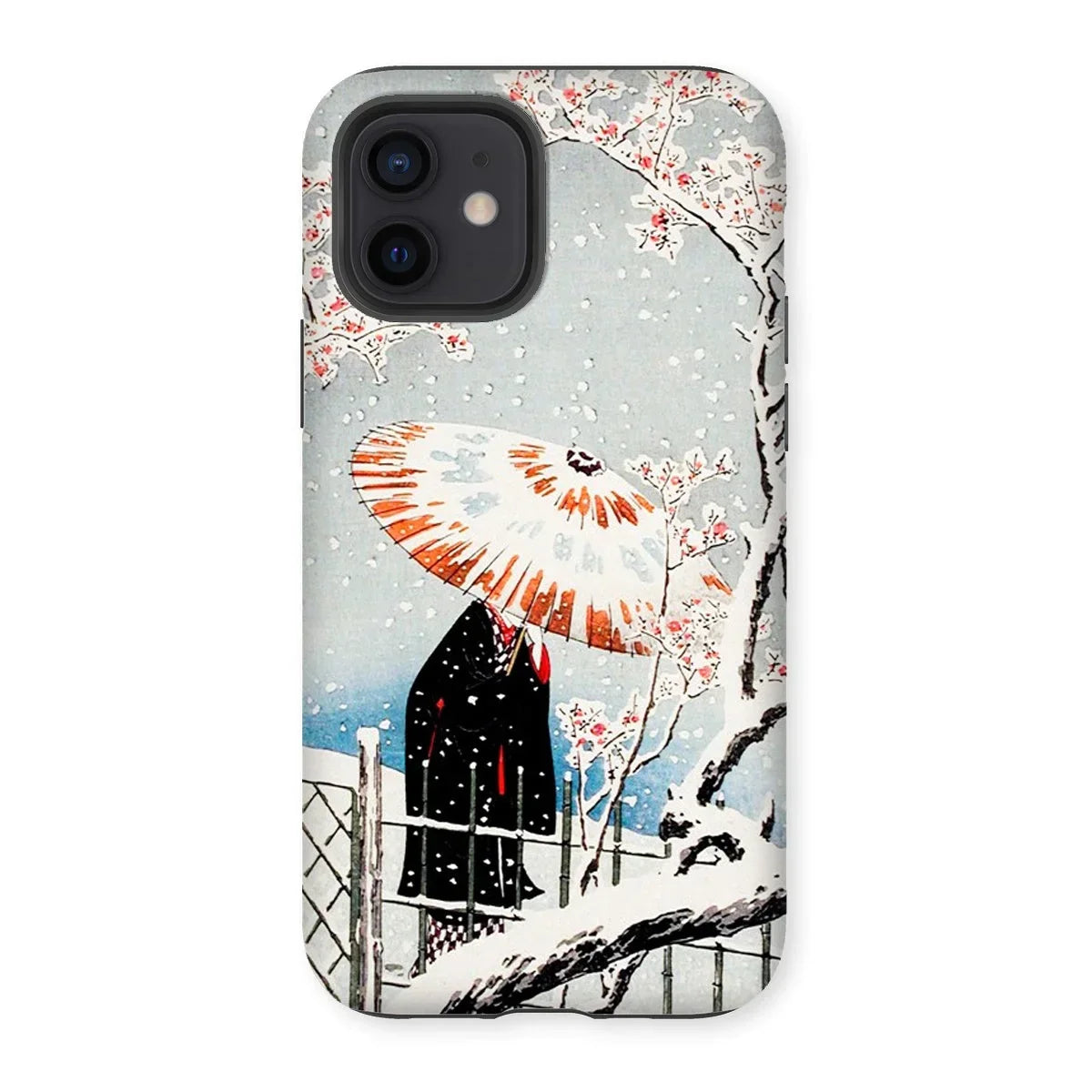 Plum Tree in Snow - Hiroaki Takahashi Shin-hanga Iphone Case - 12 / Matte