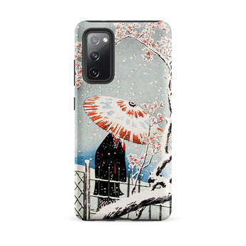 Plum Tree in Snow - Hiroaki Takahashi Shin-hanga Phone Case Samsung Galaxy S20 Fe / Matte Phone Case Traditional Japanese Woodblock Print