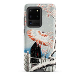 Plum Tree in Snow - Hiroaki Takahashi Shin-hanga Phone Case Samsung Galaxy S20 Ultra / Matte Phone Case Traditional Japanese Illustration