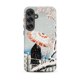Plum Tree in Snow - Hiroaki Takahashi Shin-hanga Phone Case Samsung Galaxy S25 Plus / Matte Smartphone Case Traditional Japanese Woodblock
