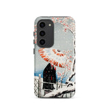 Plum Tree in Snow - Hiroaki Takahashi Shin-hanga Samsung Case, Galaxy S23 / Matte, Phone Case Japanese Ukiyo-e Style Print Person Umbrella