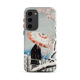 Plum Tree in Snow - Hiroaki Takahashi Shin-hanga Samsung Case, Galaxy S23 Plus / Matte, Smartphone Case Traditional Japanese Ukiyo-e Print