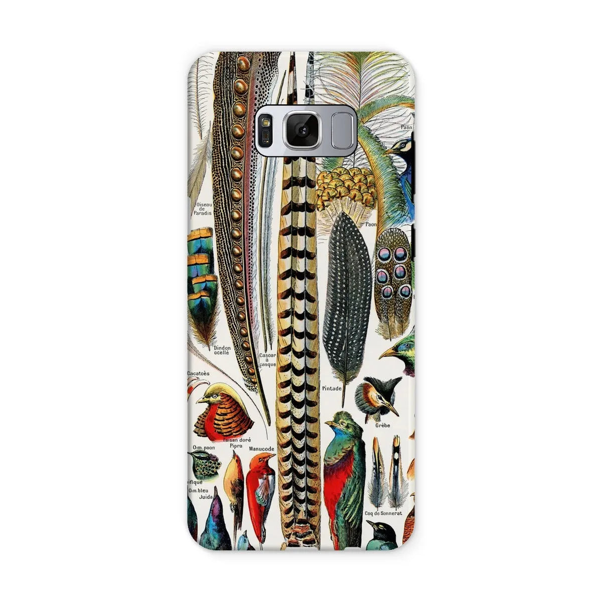 Plumes - Feathers - Adolphe Millot Tough Phone Case - Samsung Galaxy S8 / Matte - Mobile Phone Cases - Aesthetic Art