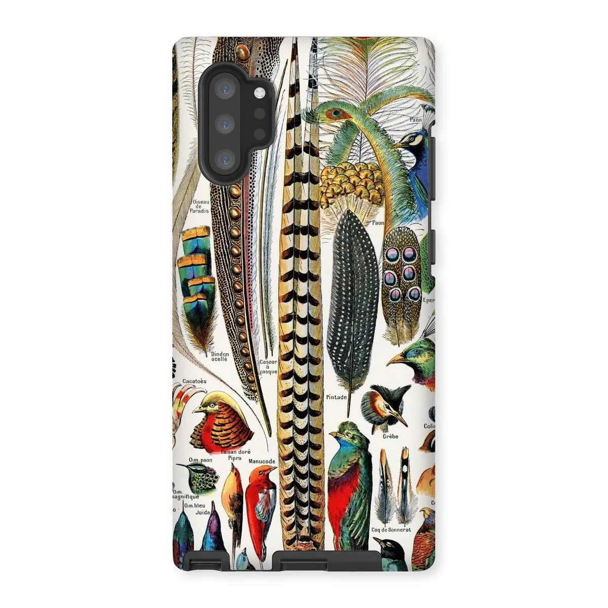 Plumes - Feathers By Adolphe Millot Tough Phone Case - Samsung Galaxy Note 10p / Matte - Aesthetic Art