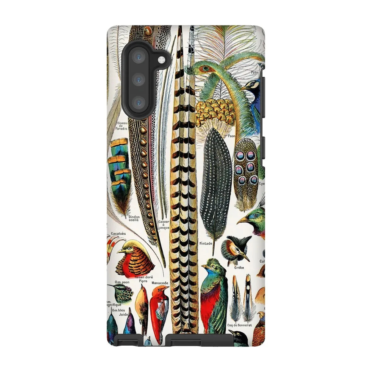 Plumes - Feathers By Adolphe Millot Tough Phone Case - Samsung Galaxy Note 10 / Matte - Aesthetic Art