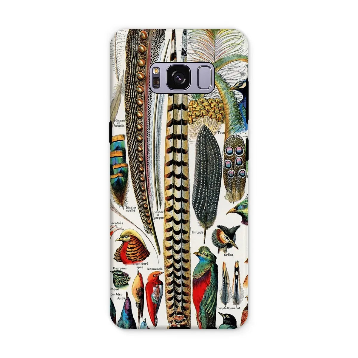 Plumes - Feathers By Adolphe Millot Tough Phone Case - Samsung Galaxy S8 Plus / Matte - Aesthetic Art