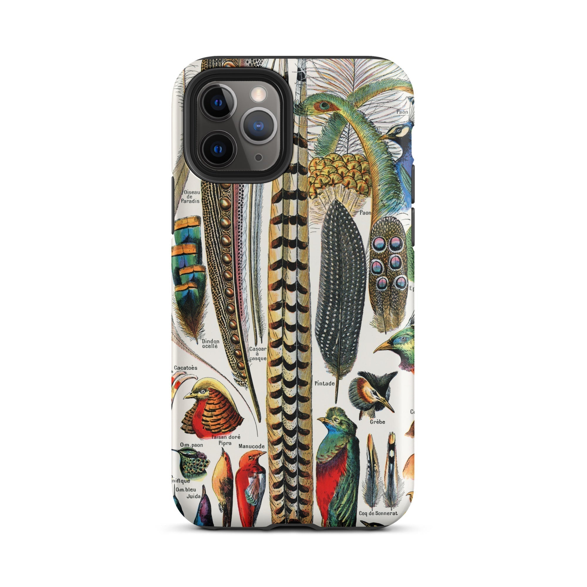 Plumes and Feathers Adolphe Philippe Millot Iphone Case, 11 Pro / Matte, Feather Patterned Phone Case