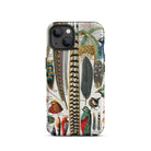 Plumes and Feathers Adolphe Philippe Millot Iphone Case, 13 / Matte, Feather Patterned Phone Case