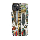 Plumes and Feathers Adolphe Philippe Millot Iphone Case, 14 Plus / Matte, Bird Feather Patterned Phone Case