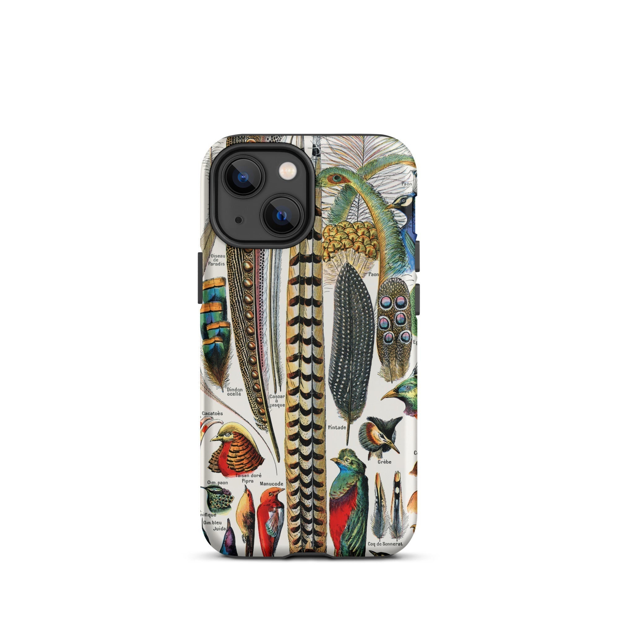 Plumes and Feathers Adolphe Philippe Millot Iphone Case, Feather Patterned Phone Case