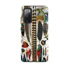 Plumes and Feathers Adolphe Philippe Millot Samsung Case, Galaxy S20 Fe / Matte, Smartphone Case Vibrant Detailed Illustration Bird