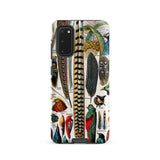 Plumes and Feathers - Adolphe Philippe Millot Samsung Case, Galaxy S20 / Matte, Smartphone Case Vintage-style Illustration Bird Feathers