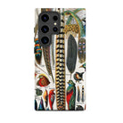 Plumes and Feathers Adolphe Philippe Millot Samsung Case, Galaxy S24 Ultra / Matte, Phone Case Vintage Natural History Illustration Bird