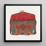 Pocketbook - Norma Lockwood 1930s Fashion Art Print / Canvas, 12x12’’ / 31x31cm / Black Frame, Posters Prints & Visual Artwork, Toby Leon