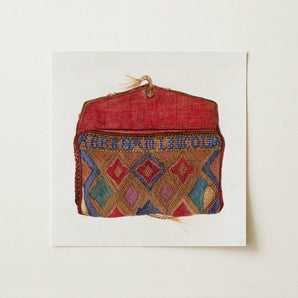 Pocketbook - Norma Lockwood 1930s Fashion Art Print / Canvas, 12x12’’ / 31x31cm / Unframed / no Border, Posters Prints & Visual Artwork,